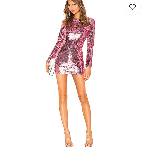 Superdown pink sequin brand new dress.